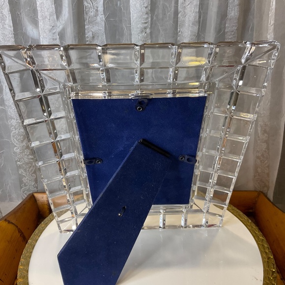 VTG Mikasa Cut Crystal Glass Picture Frame - Picture 2 of 7